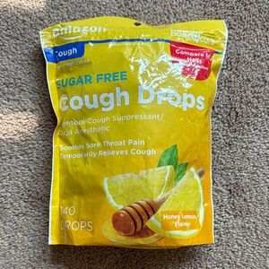 Amazon Honey Lemon Cough Drops - Yellow